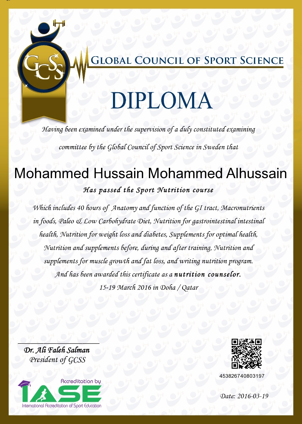 Mohammed Hussain Mohammed Alhussain